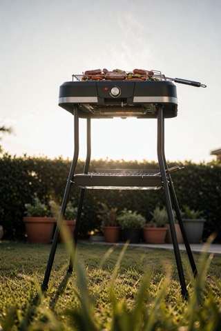 Churrasqueira elétrica 1500 W com suporte