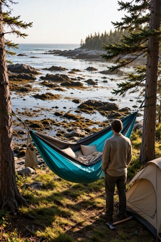 Camping hammock, 300 × 200 cm