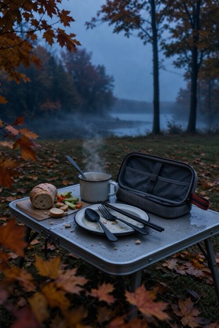 Five-piece travel cutlery set