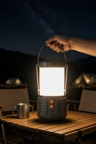 Rechargeable lantern with power bank, set of 2