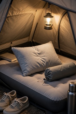 Memory-Foam-Campingkissen 33 × 45 cm