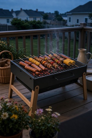Barbecue mini pliable