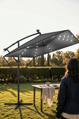 Parasol déporté rectangulaire 330 cm