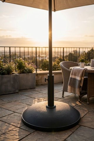 Concrete parasol base, 10 kg, 45 cm