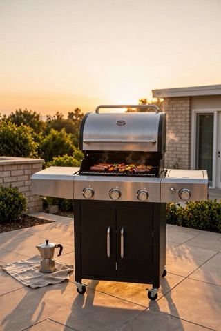 Barbecue a gas 4 fuochi, 13 kW
