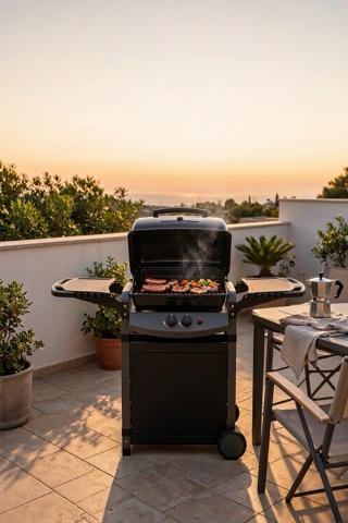 Barbecue a gas con pietra lavica, 7,2 kW