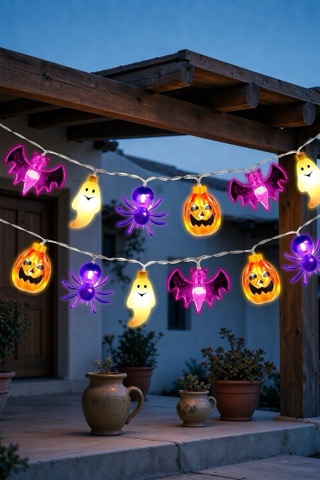 Guirnalda solar de Halloween, 6,5 m