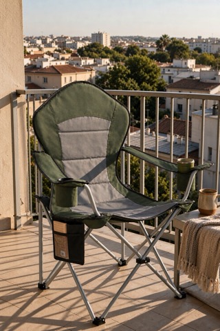 SONGMICS Silla de Camping plegable
