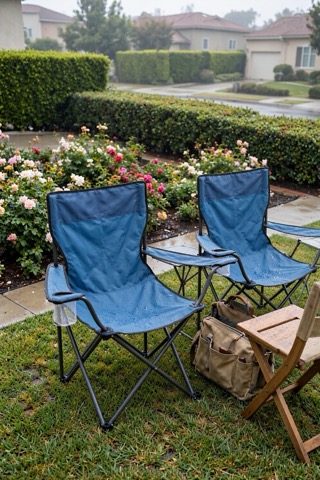 Sillas plegables, set de 2