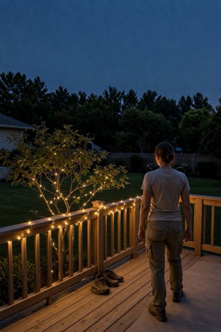 Solar fairy lights on copper wire, 2 × 12 m