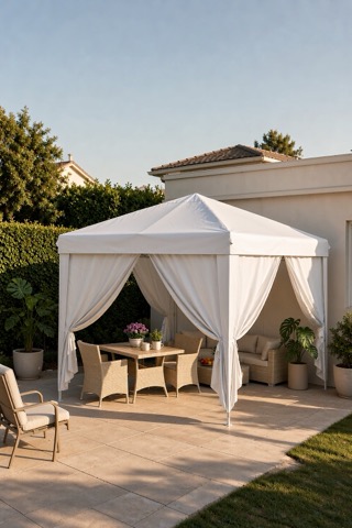 10 × 20 ft Pop-Up Canopy with Six Sidewalls