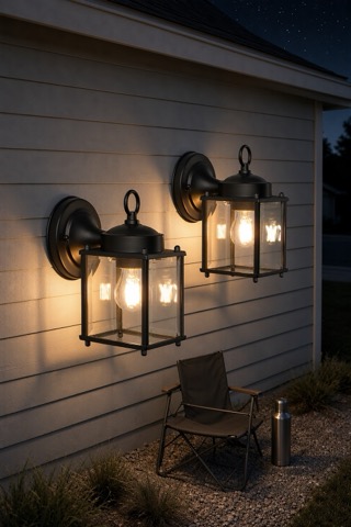Waterproof outdoor wall sconce