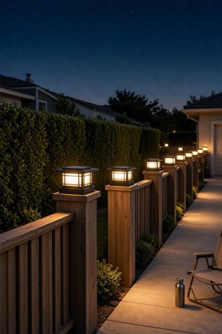 Solar Post Cap Lights, 6 Pack, Two Light Colours
