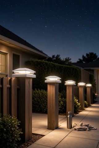 Solar Post Cap Lights, 12 Pack, Three Post Sizes