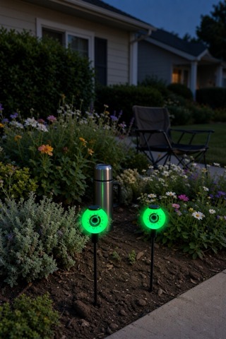 BeHiller Solar Eyeball Path Lights, 2 Pack