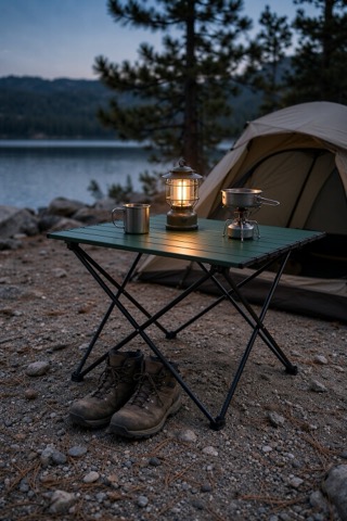 Ultralight aluminium side table