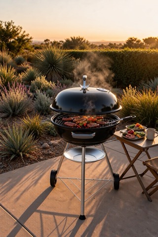 Kettle braai, 57 cm, on wheels