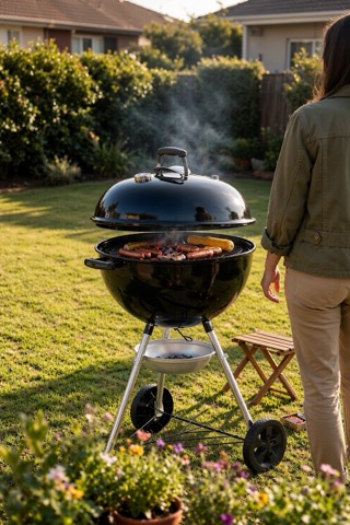 Kettle braai, 57 cm, black
