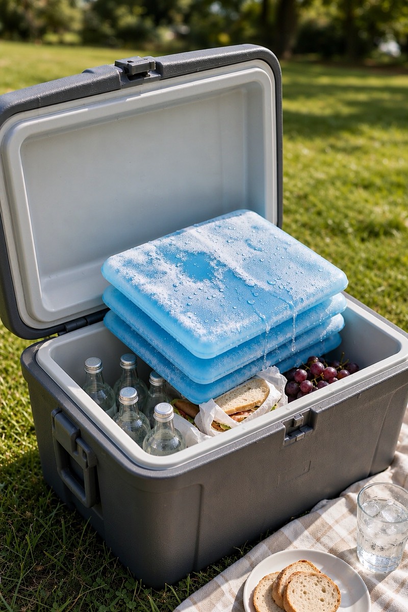 Slim reusable ice packs, pack of 4