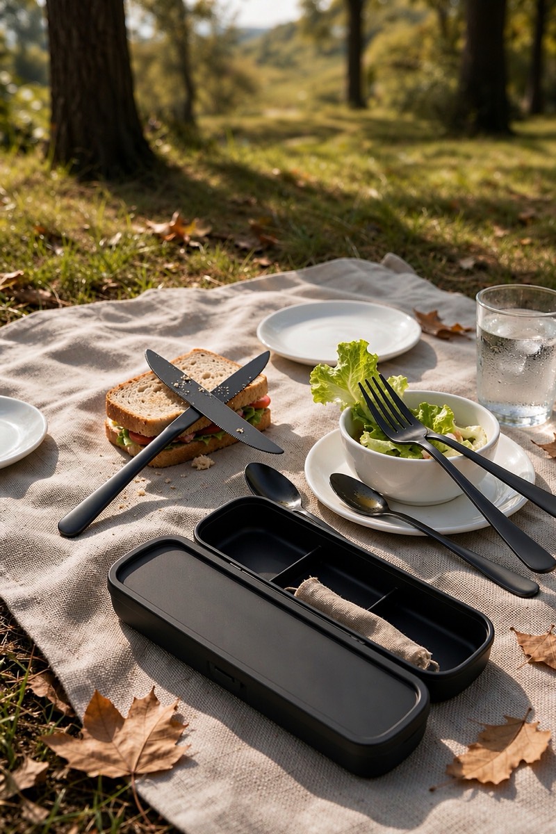 Four-piece stainless cutlery set