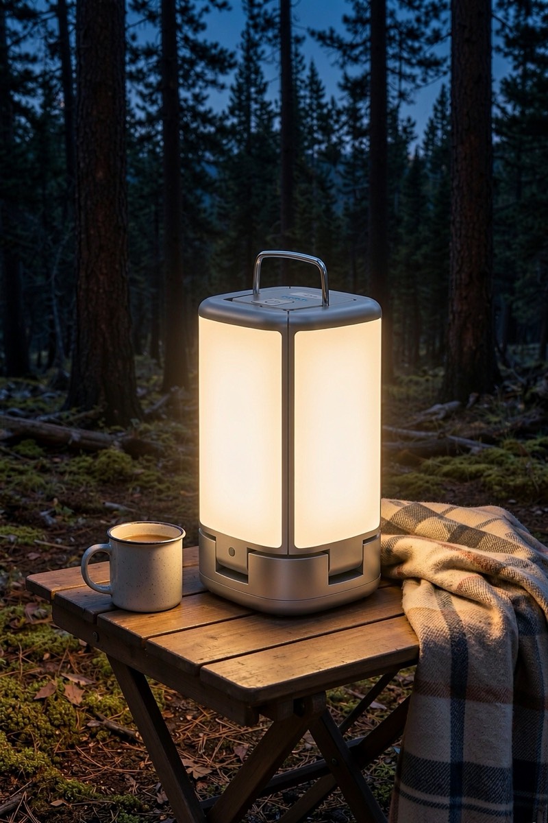 Rechargeable camping lantern, 116 LEDs