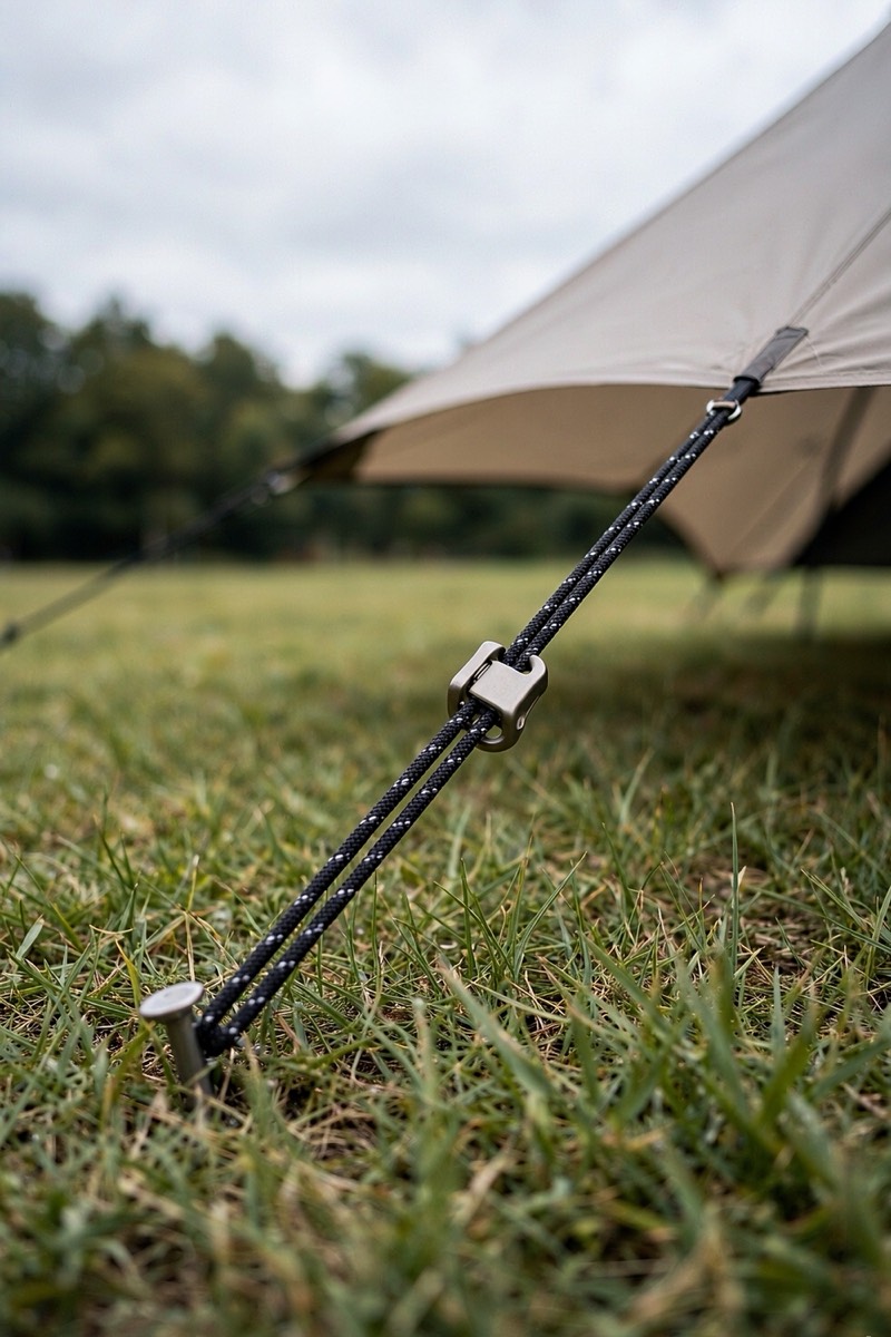 Abspannseile 30 m, 5 mm, mit 6 Spannern