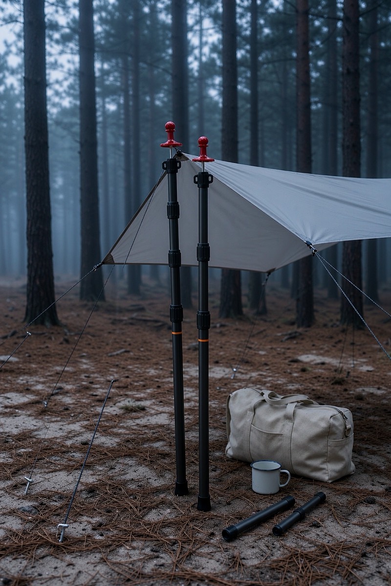 Tarpstangen, 2er-Set, 90–280 cm