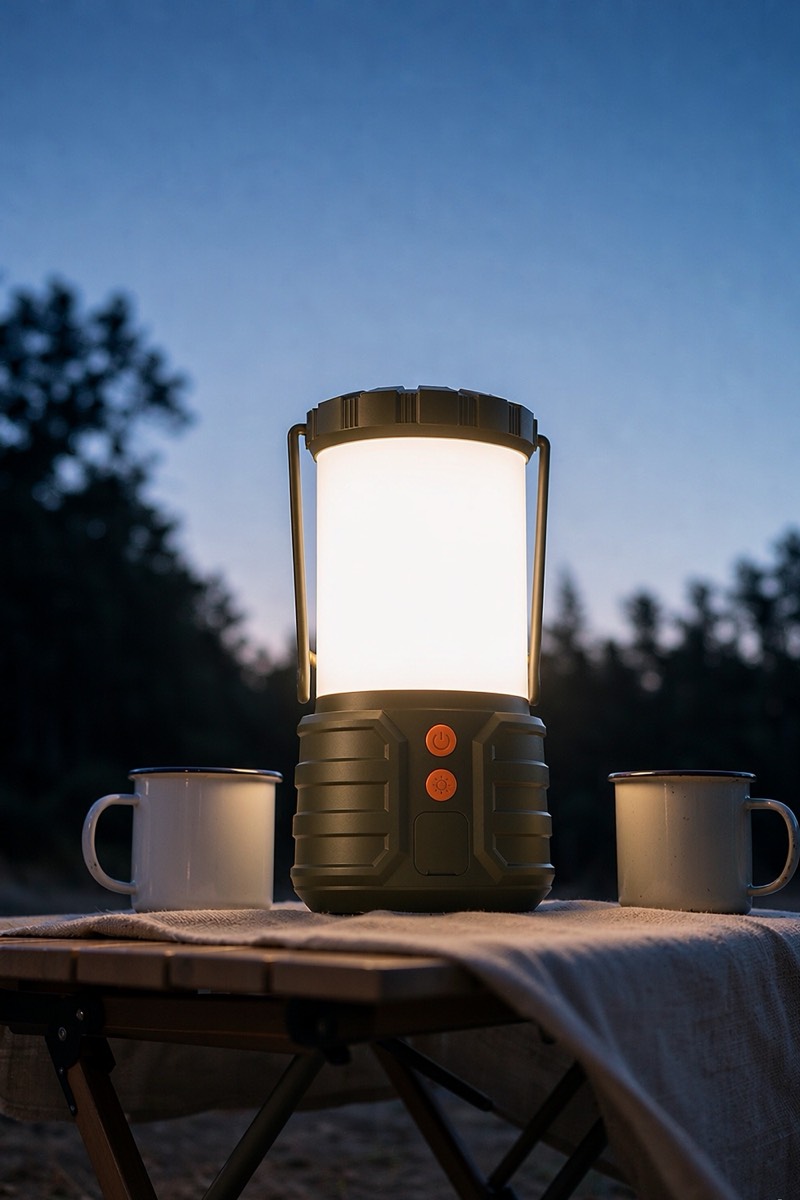 Lanterne LED 5000 mAh avec batterie externe