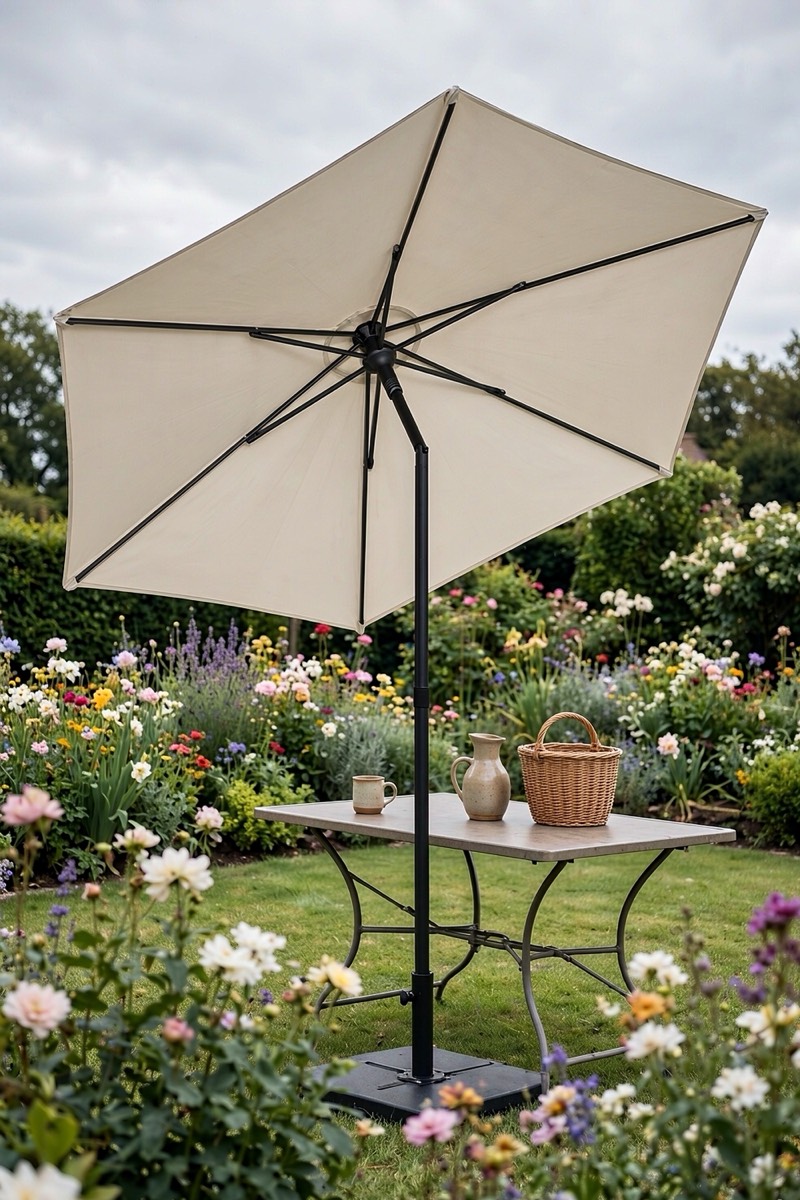 Parasol inclinable 270 cm, UV 50+