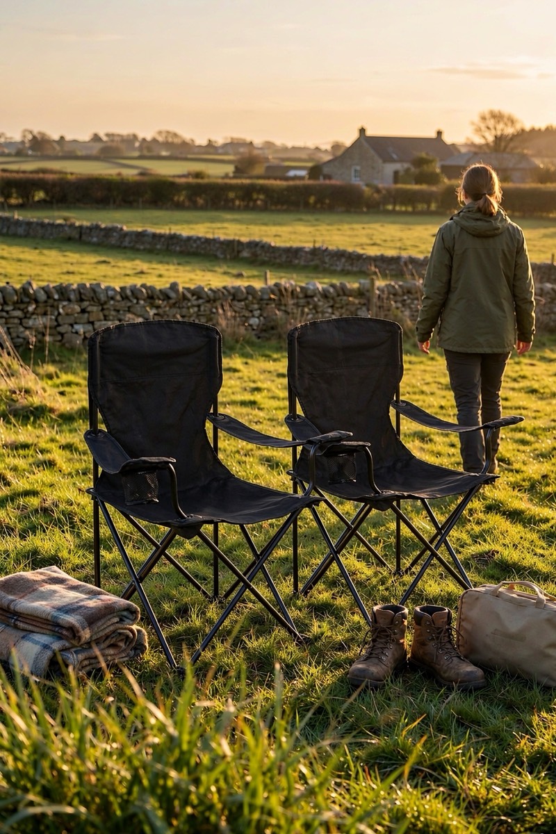 Amazon Basics Folding Camping Chair, 2 Pack
