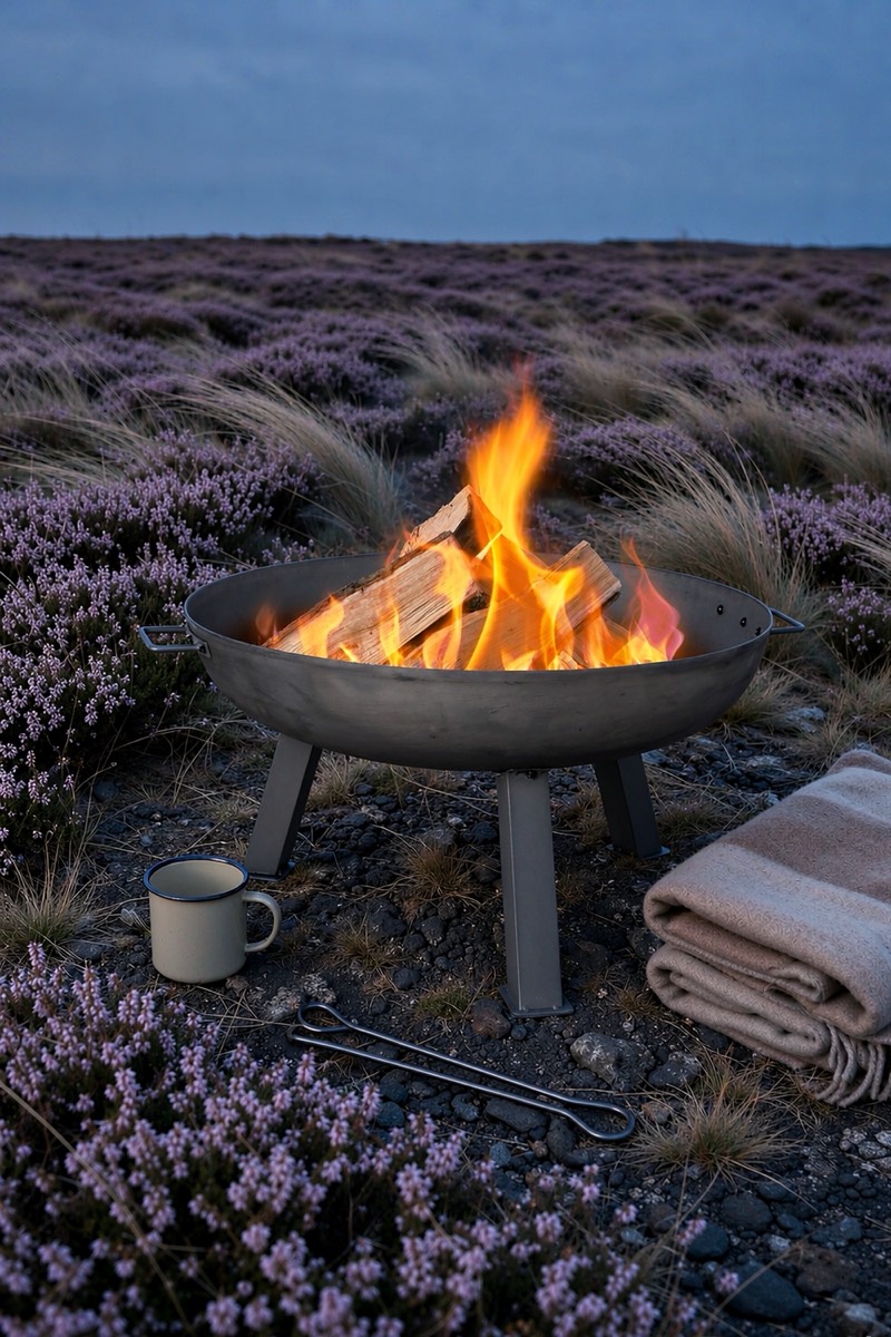 75 cm Cast Iron Fire Bowl on Tripod