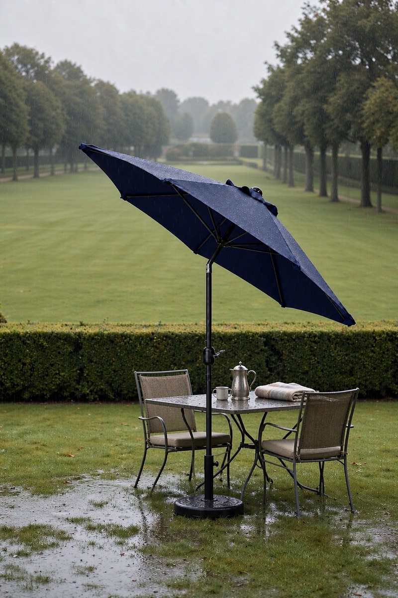 2 m Garden Parasol with Crank and Tilt
