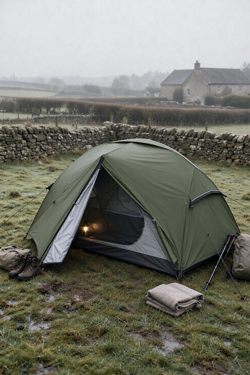 Two-person dome tent, 3000 mm hydrostatic head