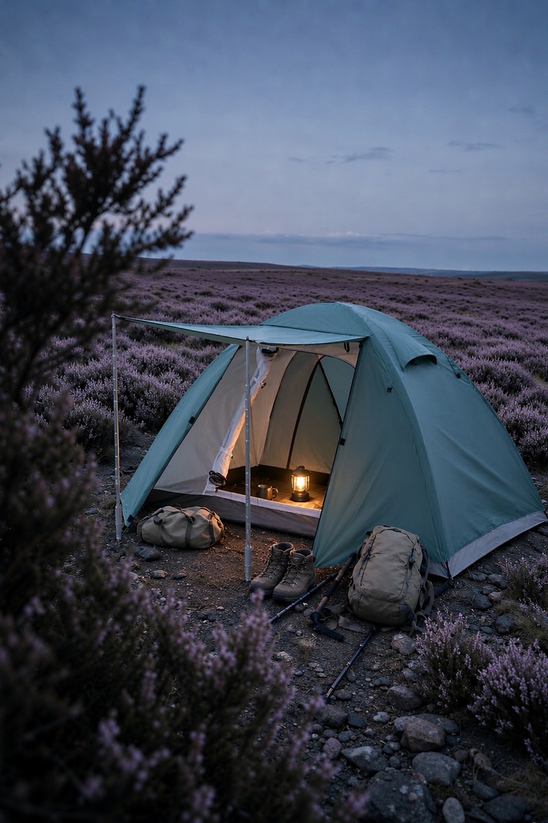 Backpacking tent for two, 3000 mm
