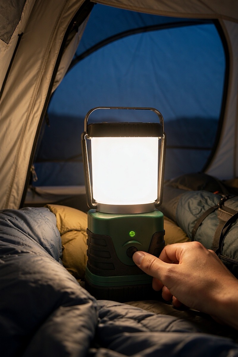 Rechargeable lantern, 1000 lm, warm and cool