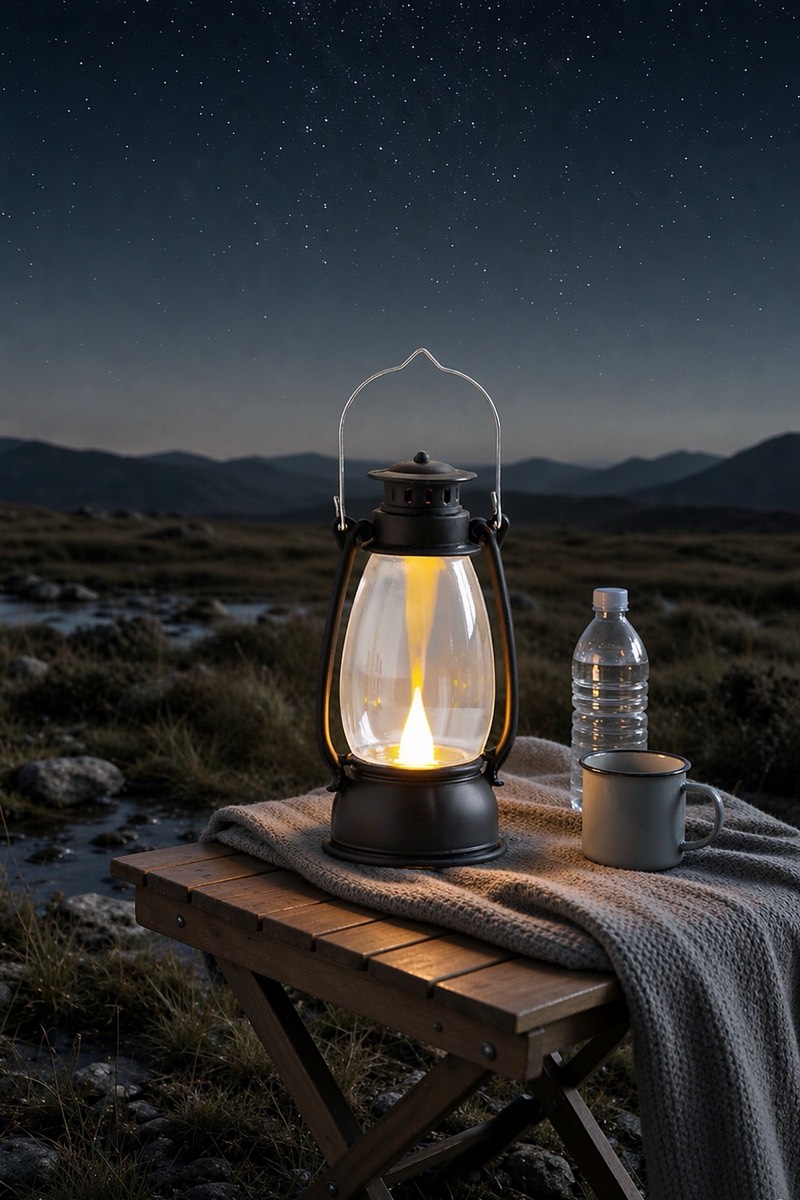 Vintage-style LED lantern