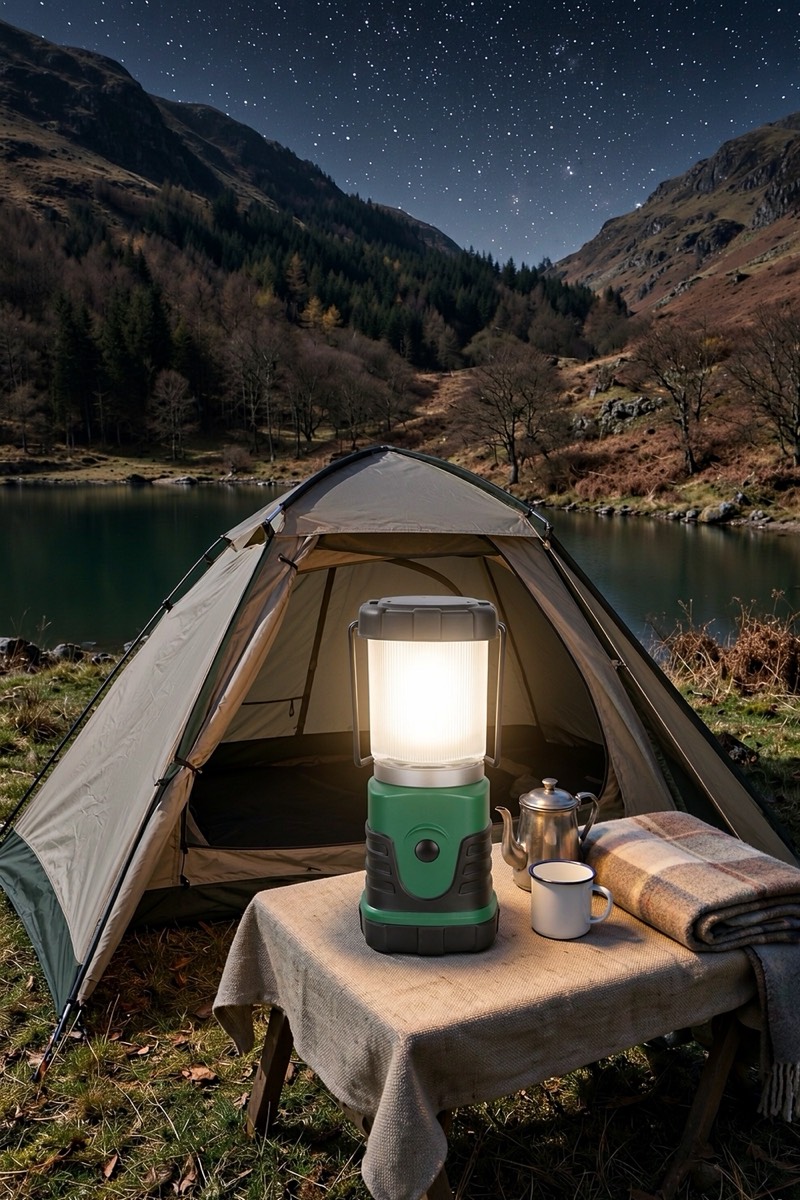 Small battery lantern, 350 lm