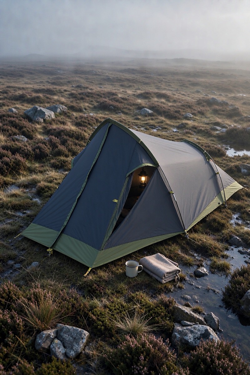 Two-person tunnel tent, 3 kg