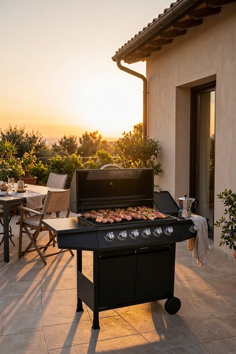 Barbecue a gas 6+1 fuochi XXL