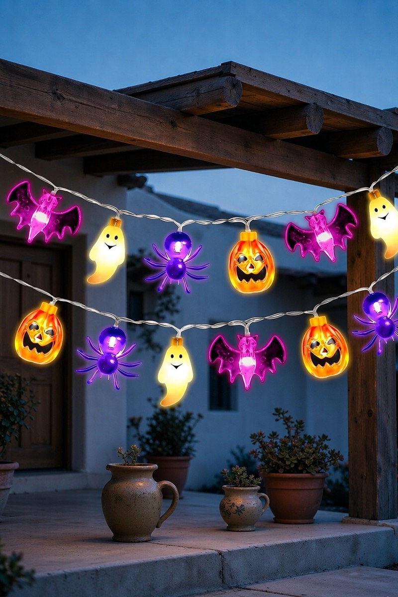 Guirnalda solar de Halloween, 6,5 m