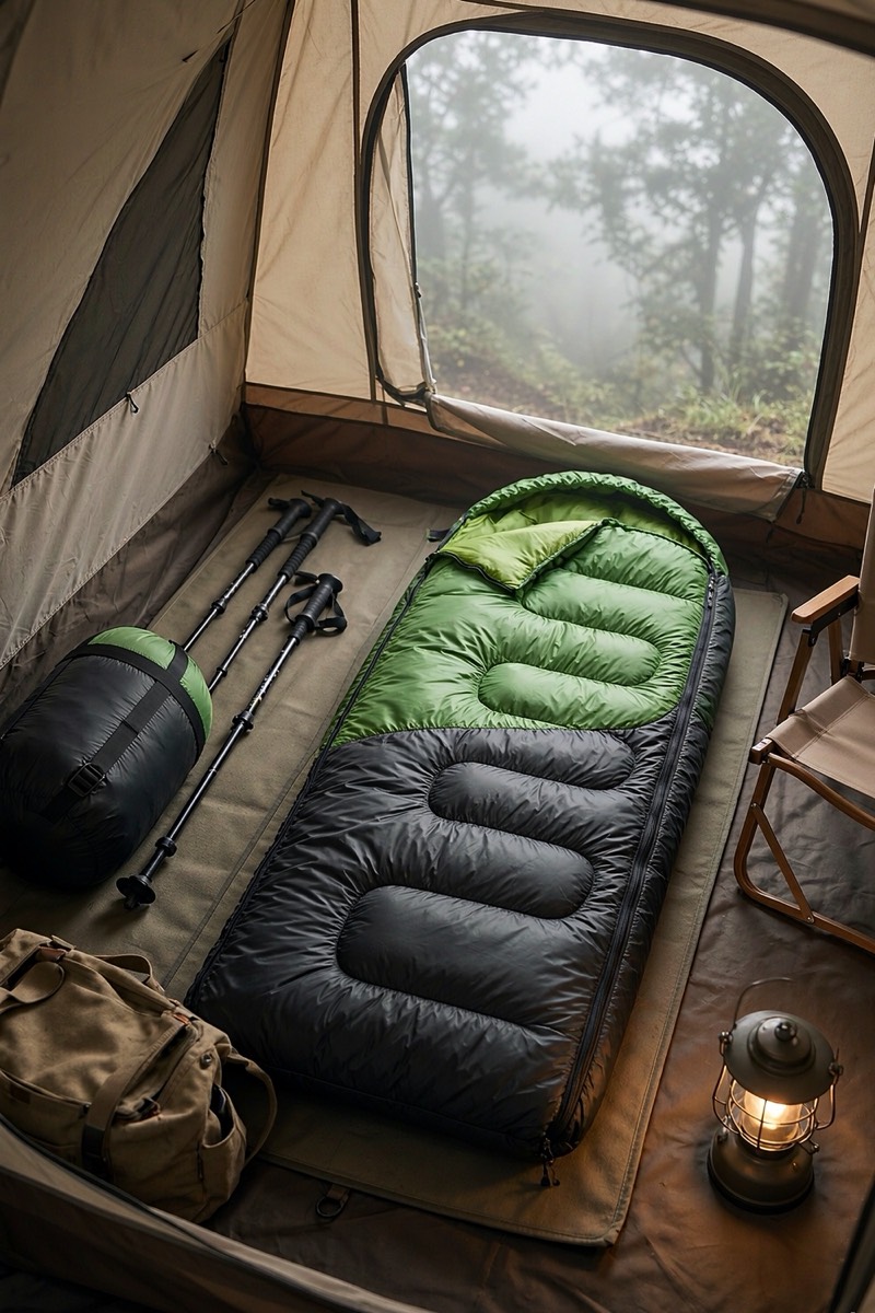 Saco de dormir para clima frío y cálido