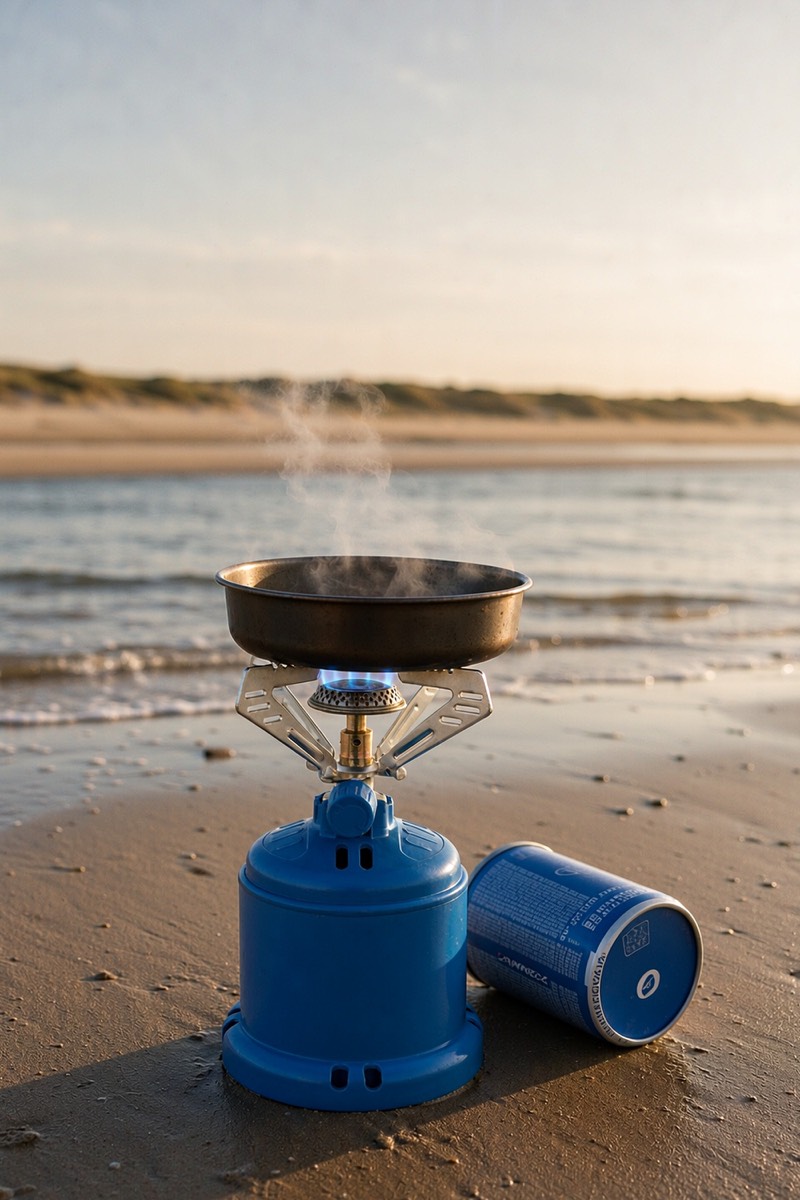 Gasbrander 1.250 W, met 2 patronen