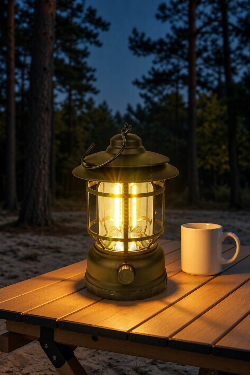 Oplaadbare lamp met haak, 20–300 lm
