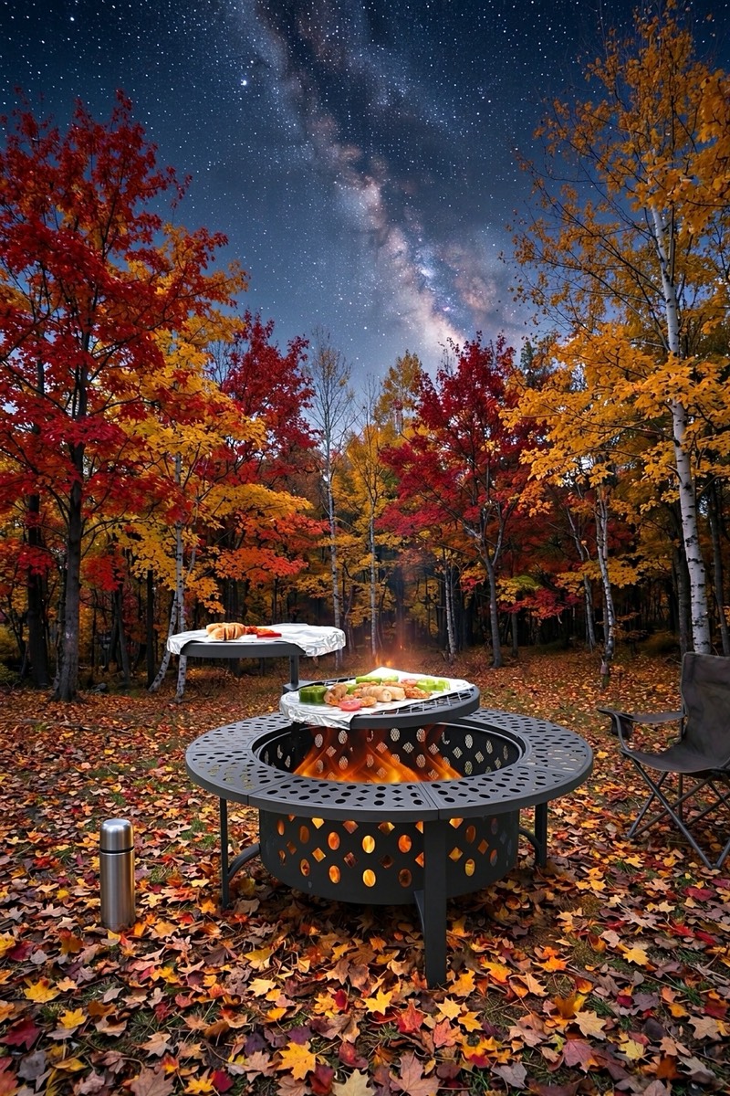 OutVue 42-Inch Fire Pit with Grills
