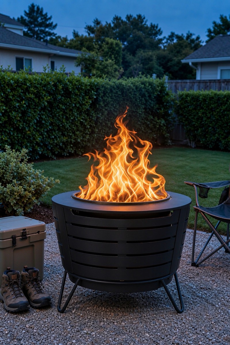 TIKI Patio Fire Pit, 25 Inch