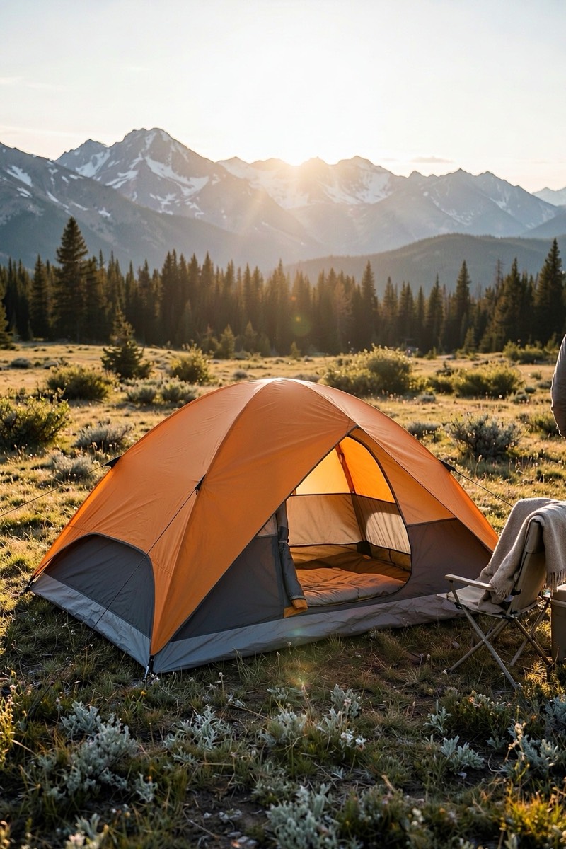 Three-season dome tent with rainfly