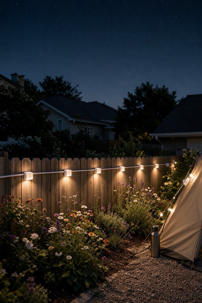 Retro outdoor string lights, 60 m