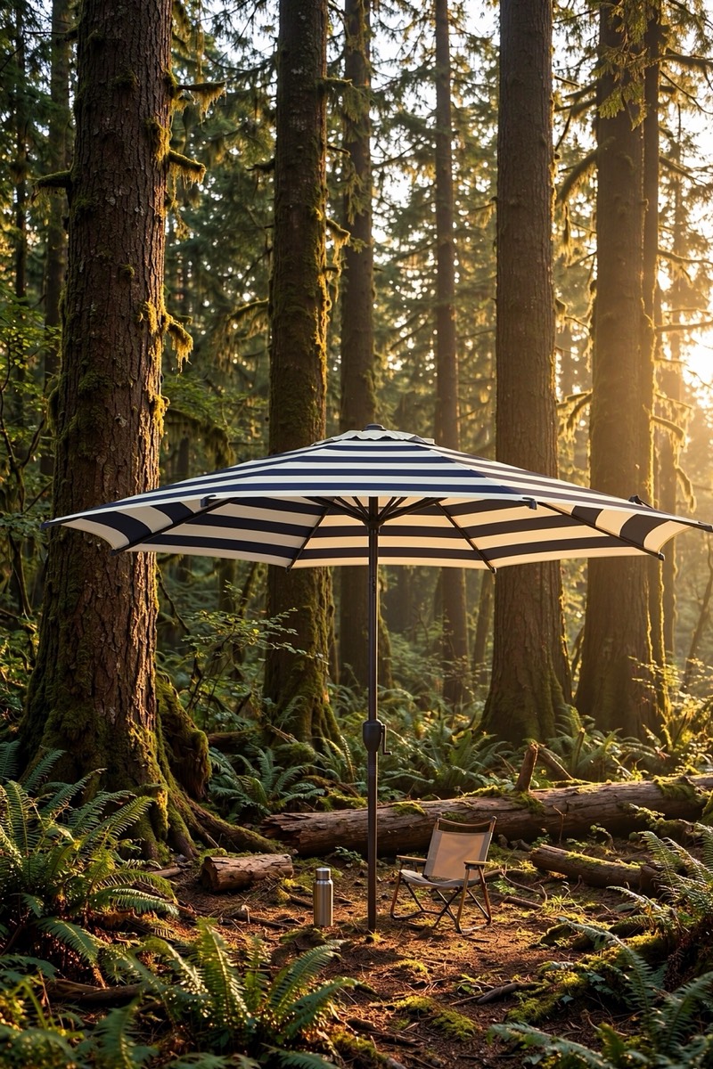 Patio umbrella, 2.7 m, with tilt and crank