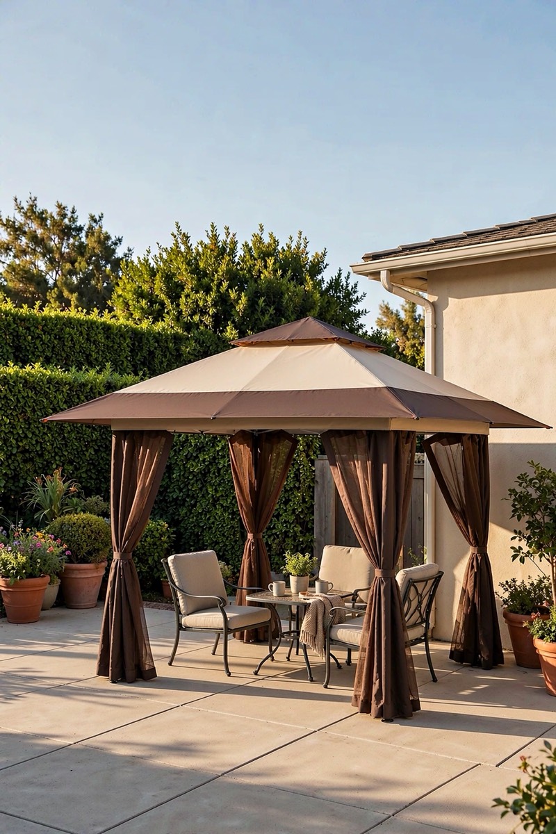 13 × 13 ft Pop-Up Gazebo, Push-Button Frame