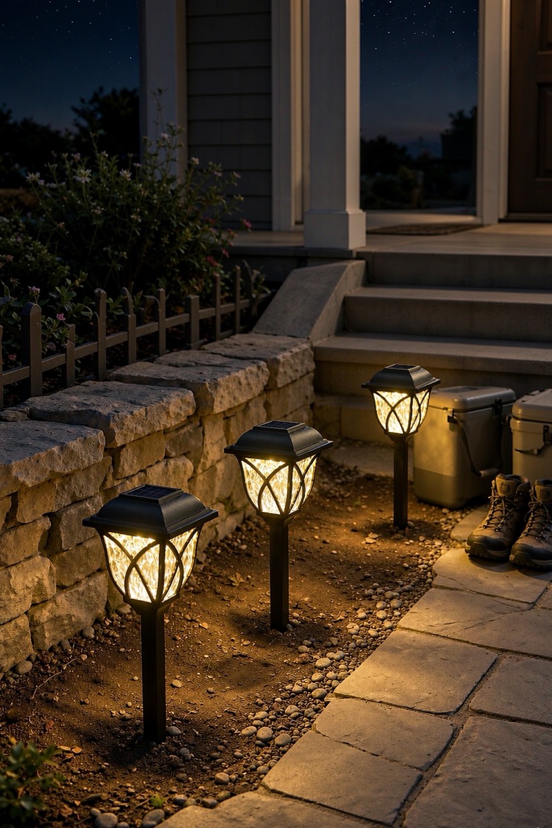 GIGALUMI Solar Garden Lights, 6 Pack